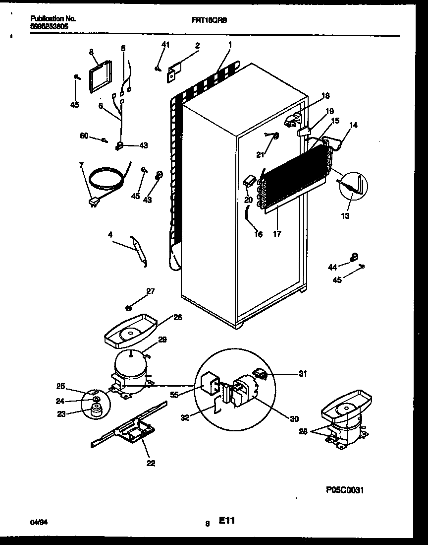 System and automatic defrost parts