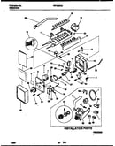 Ice maker and installation parts
