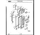 Frigidaire FRT22NHBW0 freezer door parts diagram