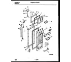 Frigidaire FRT24NHBW0 refrigerator door parts diagram