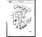Frigidaire FRT22NHBD0 cabinet parts diagram