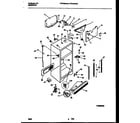 Frigidaire FRT22NHBW0 cabinet parts diagram
