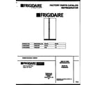 Frigidaire FRS20QRBD0 front cover diagram