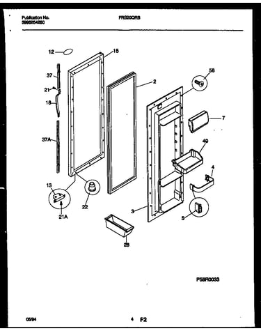 Refrigerator door parts