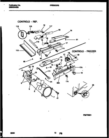 Refrigerator control assembly, damper control assembly and f