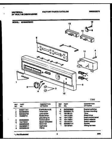 Console and control parts