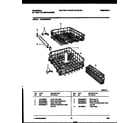 Universal/Multiflex (Frigidaire) MDB662RBR0 racks and trays diagram