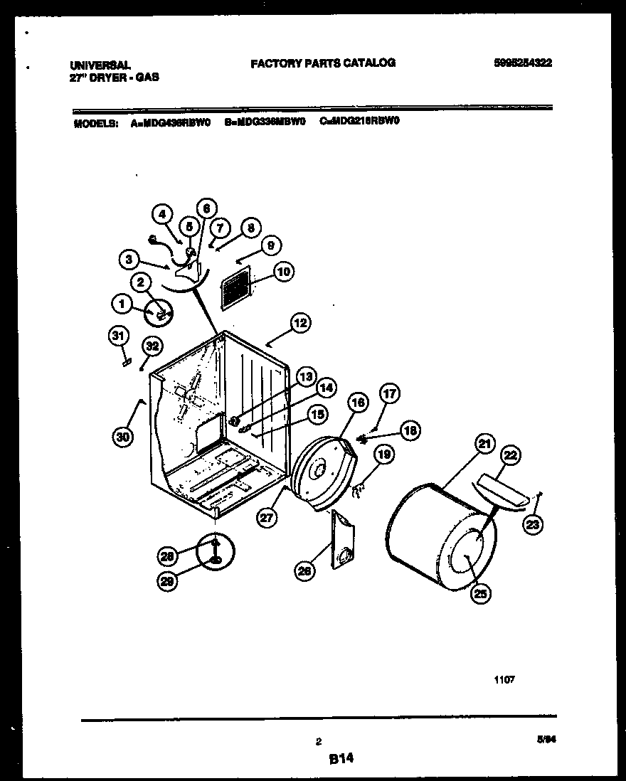 Cabinet and component parts