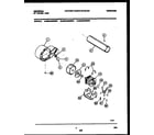 Universal/Multiflex (Frigidaire) MDG216RBD0 blower and drive parts diagram