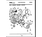 Universal/Multiflex (Frigidaire) MDE336MBD0 cabinet and component parts diagram