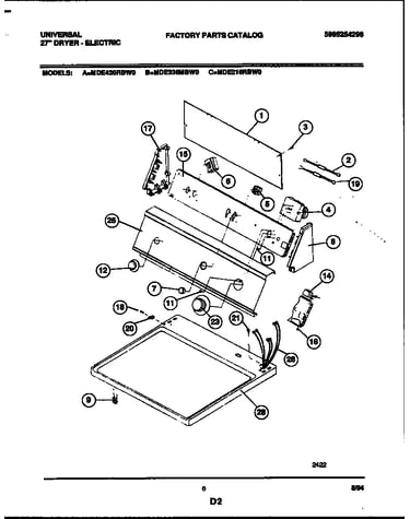 Console and control parts
