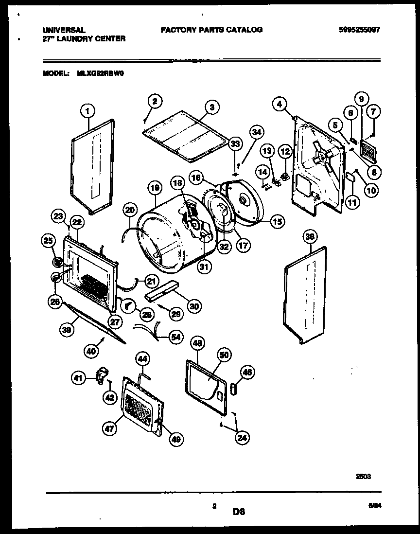 Cabinet and component parts