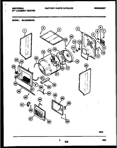 Cabinet and component parts
