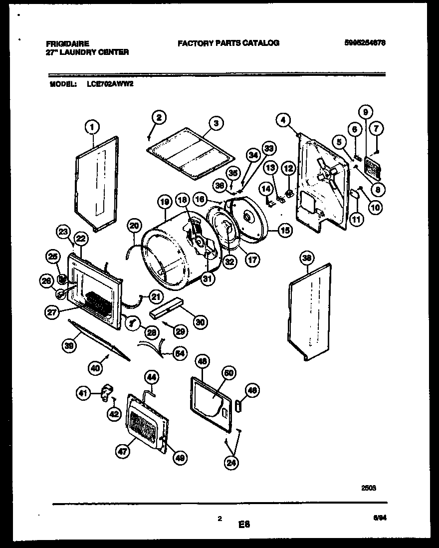 Cabinet and component parts