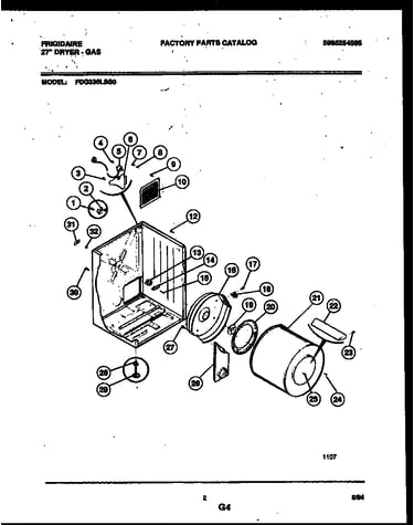 Cabinet and component parts