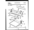 Frigidaire FDG336LBS0 console and control parts diagram
