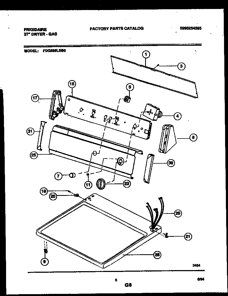 Console and control parts