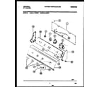 Universal/Multiflex (Frigidaire) MWL411RBW0 console and control parts diagram