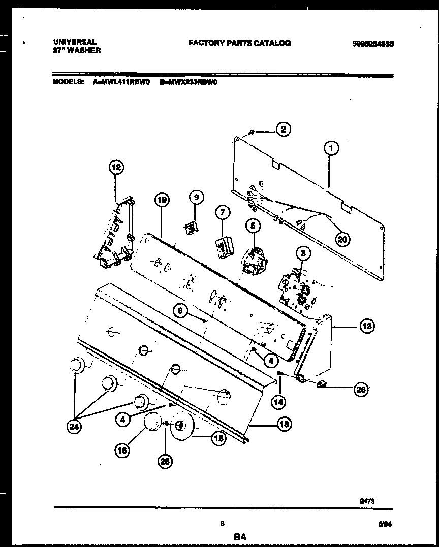 Console and control parts