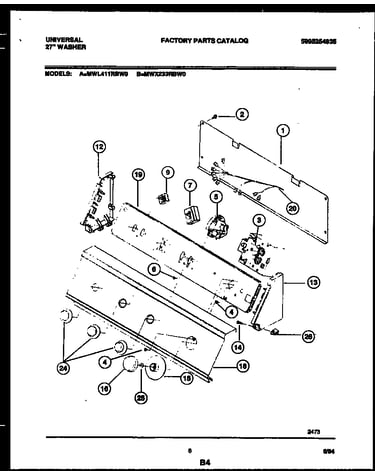 Console and control parts