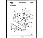 Universal/Multiflex (Frigidaire) MWX233MBD0 console and control parts diagram
