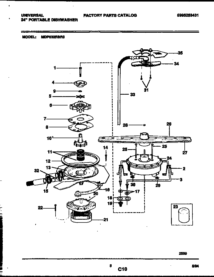 Motor pump parts