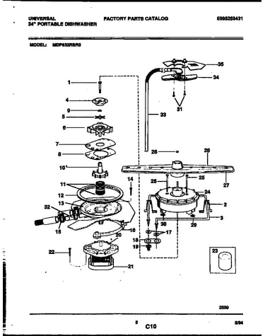 Motor pump parts
