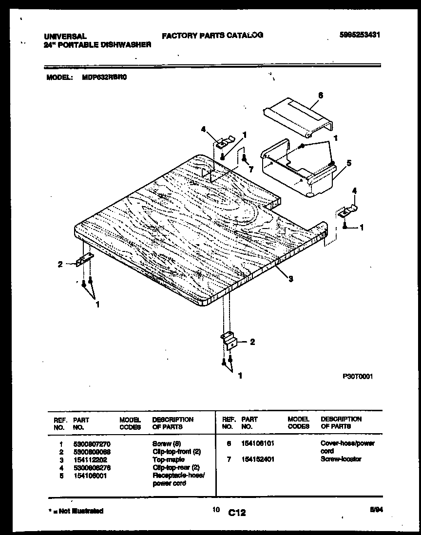 Top and miscellaneous parts