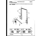 Universal/Multiflex (Frigidaire) MDP632RBR0 motor and front frame assembly diagram