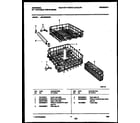Universal/Multiflex (Frigidaire) MDP632RBR0 racks and trays diagram