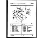 Universal/Multiflex (Frigidaire) MDS231RBR0 console and control parts diagram