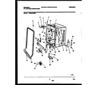 Universal/Multiflex (Frigidaire) MDS231RBR0 tub and frame parts diagram