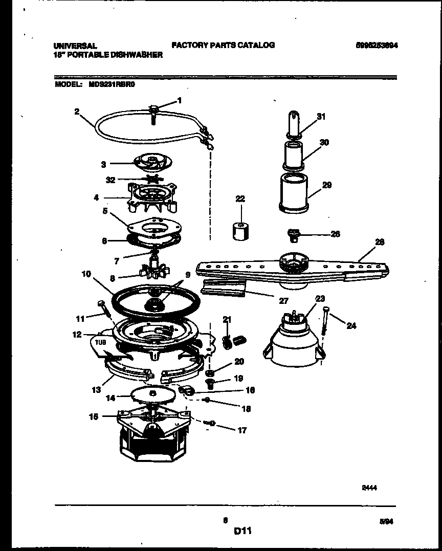 Motor pump parts