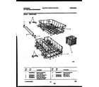Universal/Multiflex (Frigidaire) MDS231RBR0 racks and trays diagram