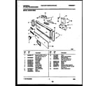 Universal/Multiflex (Frigidaire) MDR231RBR0 console and control parts diagram