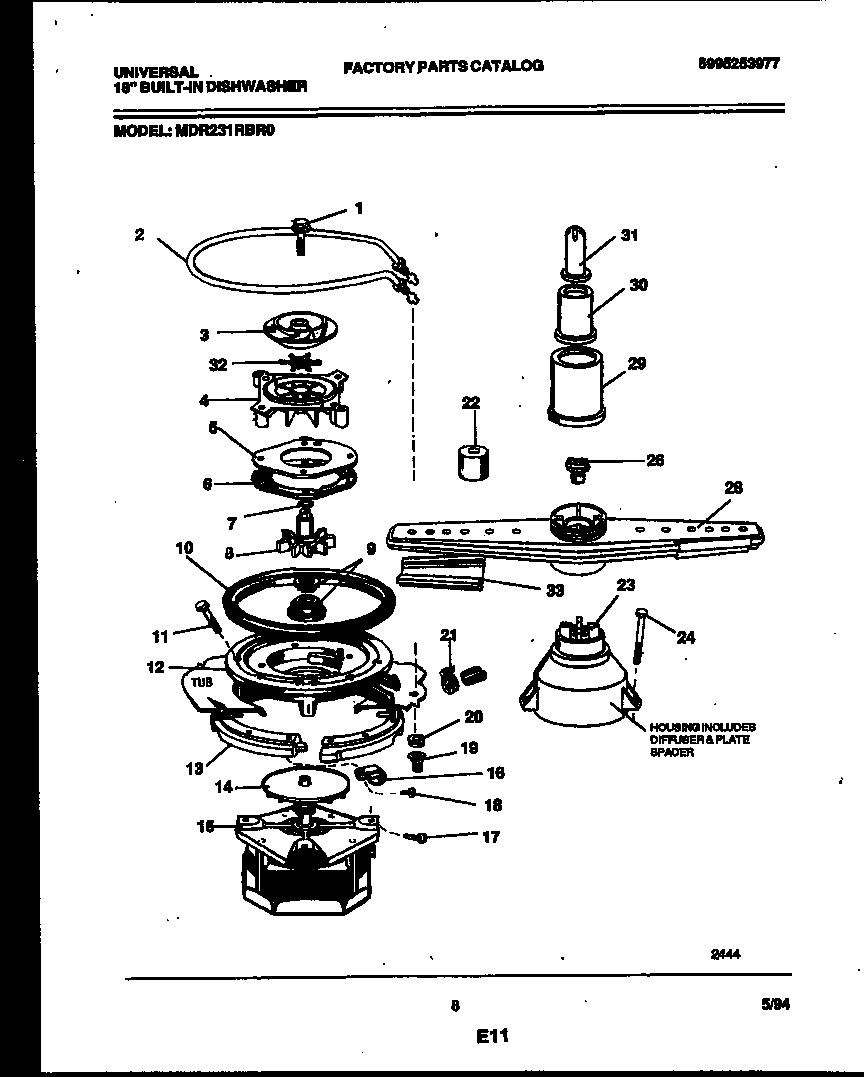 Motor pump parts