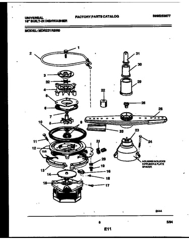 Motor pump parts