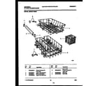 Universal/Multiflex (Frigidaire) MDR231RBR0 racks and trays diagram