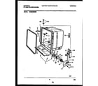 Universal/Multiflex (Frigidaire) MDB222RBM0 tub and frame parts diagram