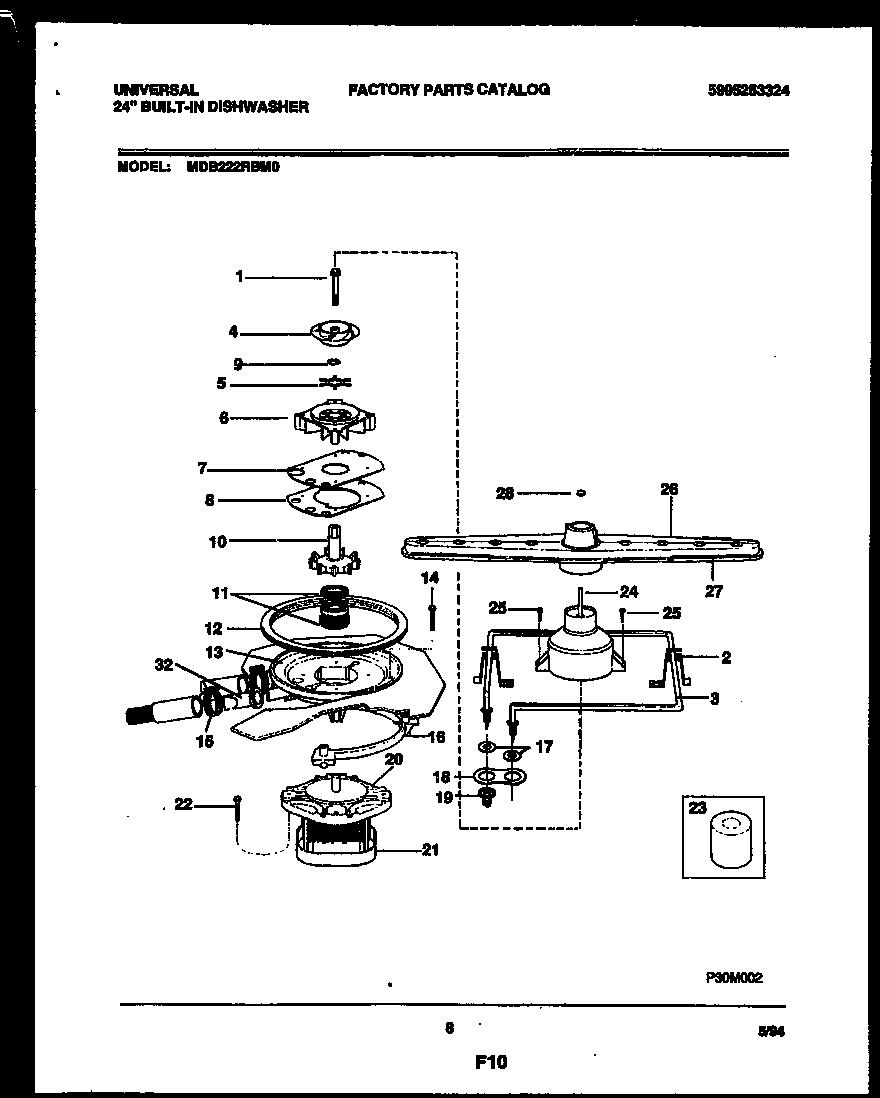 Motor pump parts