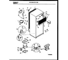 Frigidaire FRT17PRBW0 system and automatic defrost parts diagram