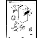 Frigidaire FRT17CHAD1 system and automatic defrost parts diagram