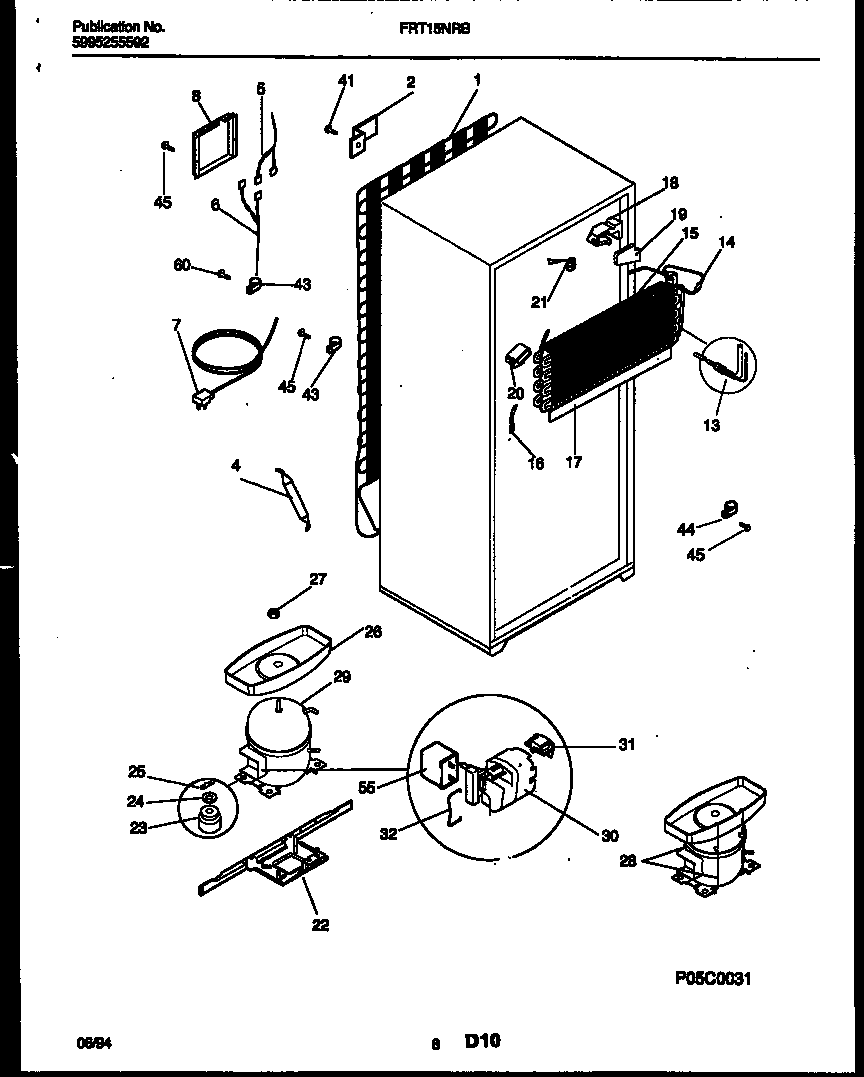 System and automatic defrost parts