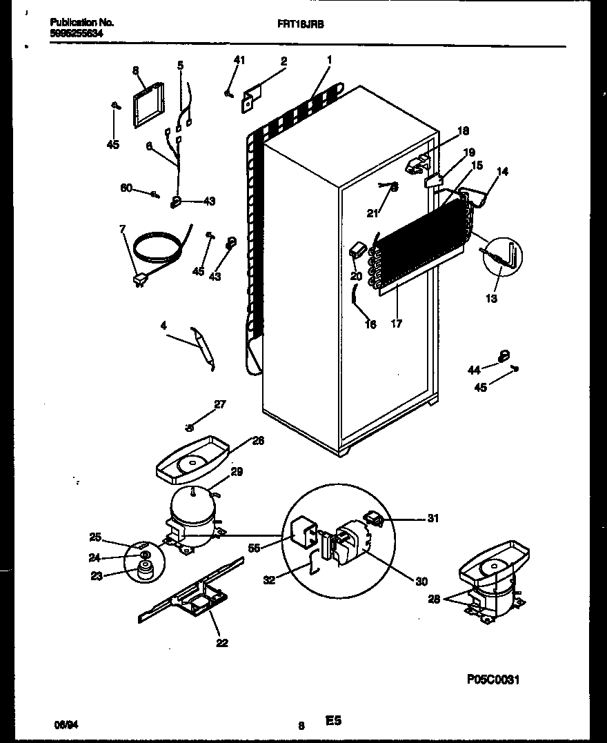 System and automatic defrost parts