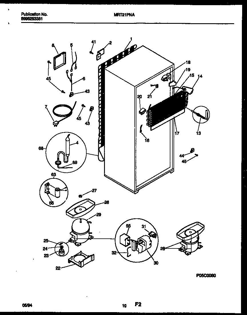 System and automatic defrost parts
