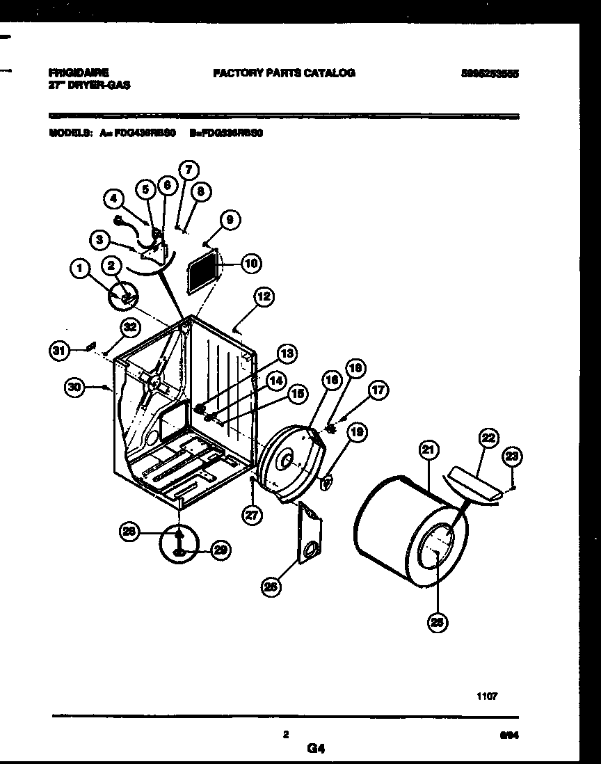 Cabinet and component parts