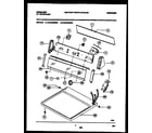 Frigidaire FDG336RBS0 console and control parts diagram