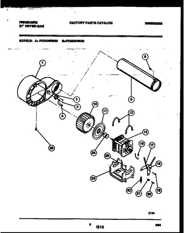Blower and drive parts