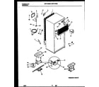 Universal/Multiflex (Frigidaire) MRT18FNBY0 system and automatic defrost parts diagram