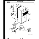 Universal/Multiflex (Frigidaire) MRT18FNBW0 system and automatic defrost parts diagram